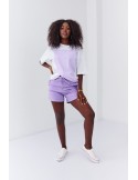 Pantaloni scurți din denim violet 66000 - Magazin online - Boutique